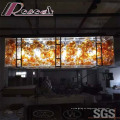 Modern Hotel Decorative Amber Glass Ball Chandelier